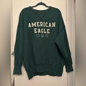 American Eagle Green Sweatshirt